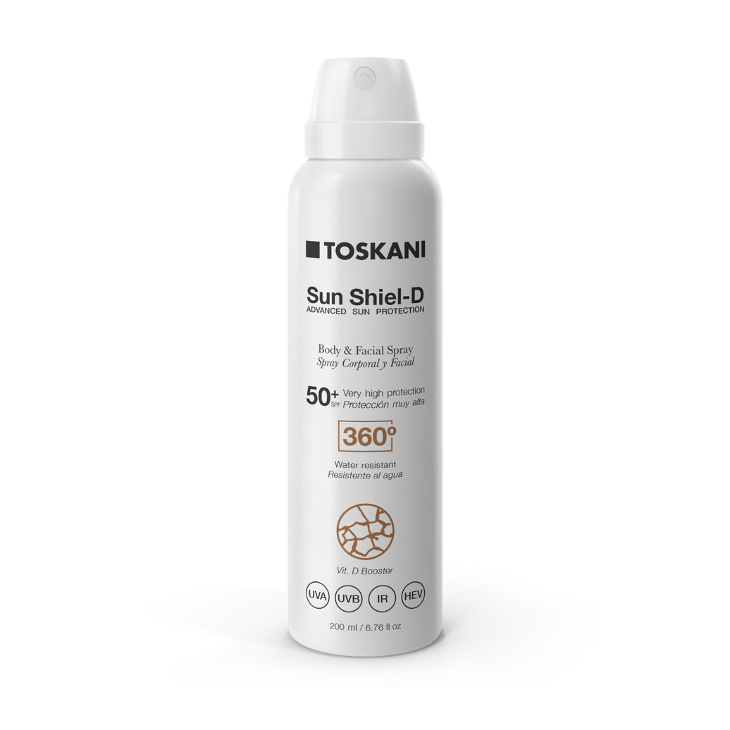 Toskani Sun Shiel-D Body and Facial Spray SPF50+ 200ml