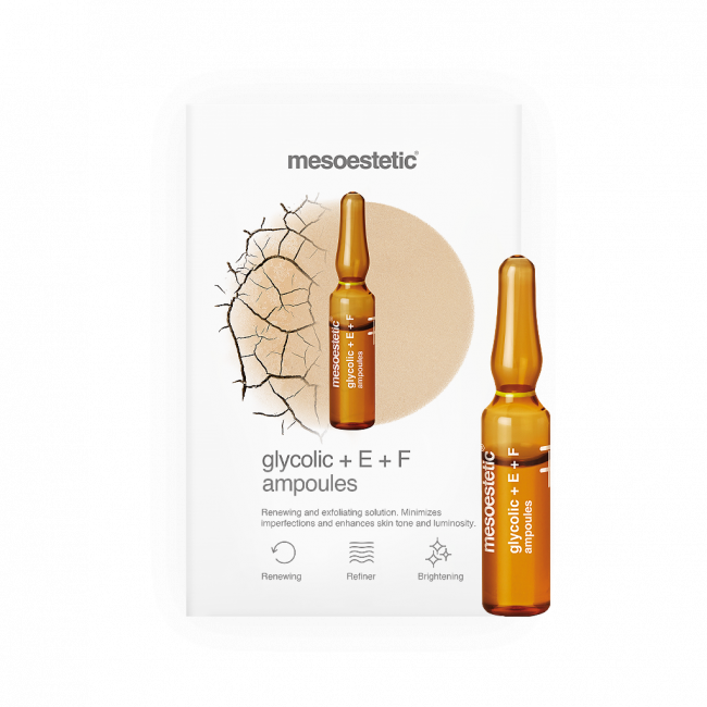 mesoestetic® ampoules glycolic + E + F