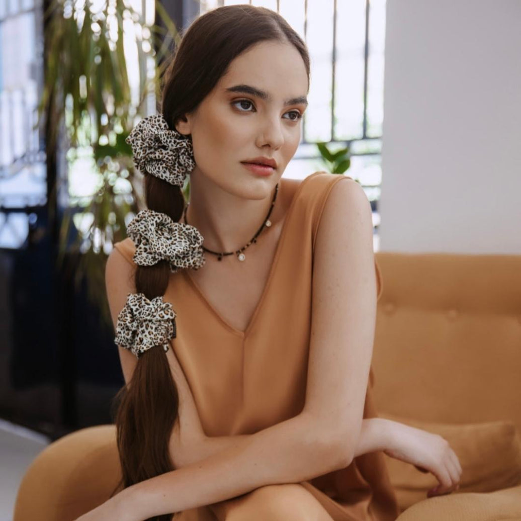 Μεταξωτά scrunchies